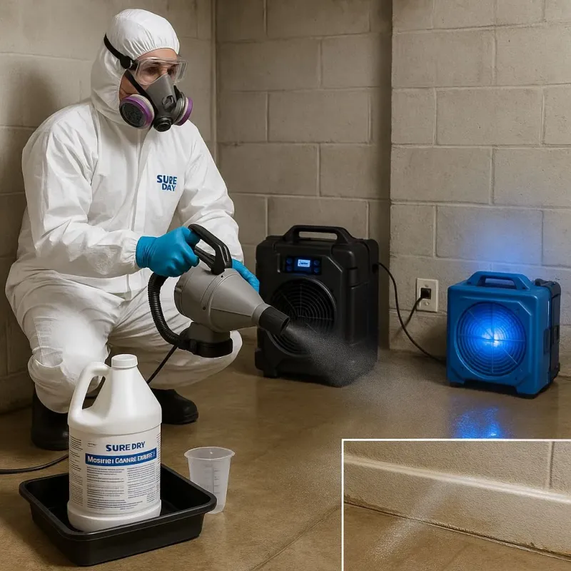 Sanitization and Odor Removal process in Tyngsboro, MA